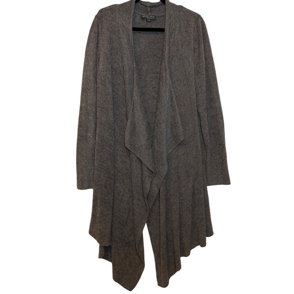 Barefoot Dreams Sweaters - Barefoot‎ Dreams Bamboo Chic Lite Calypso Drape Cardigan Mocha Taupe L/XL